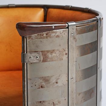 Mats Theselius, an "Älgskinnsfåtöljen" armchair, ed. 230/360, Källemo, Värnamo, post 1991.