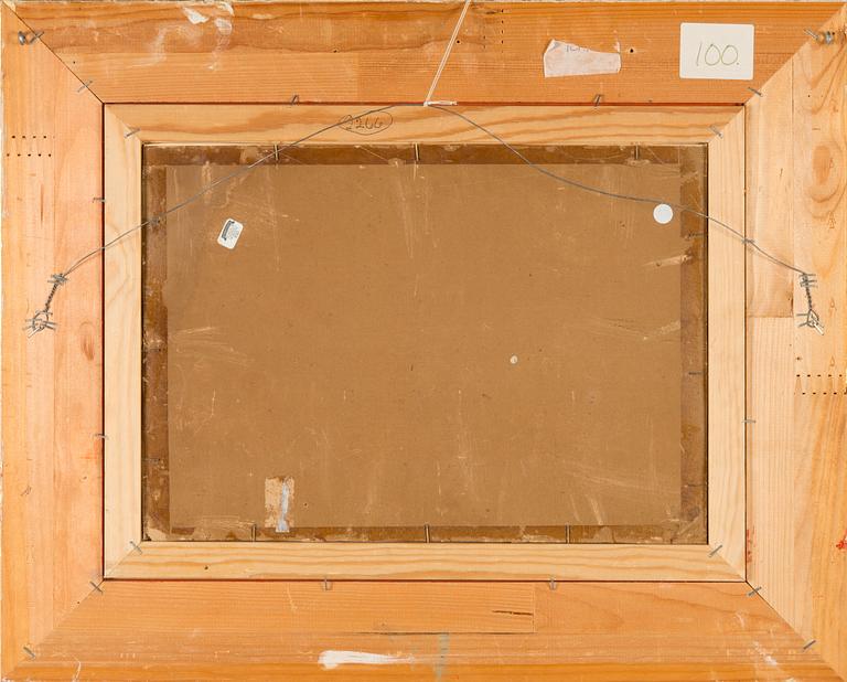 Elias Muukka, akvarell, signerad.