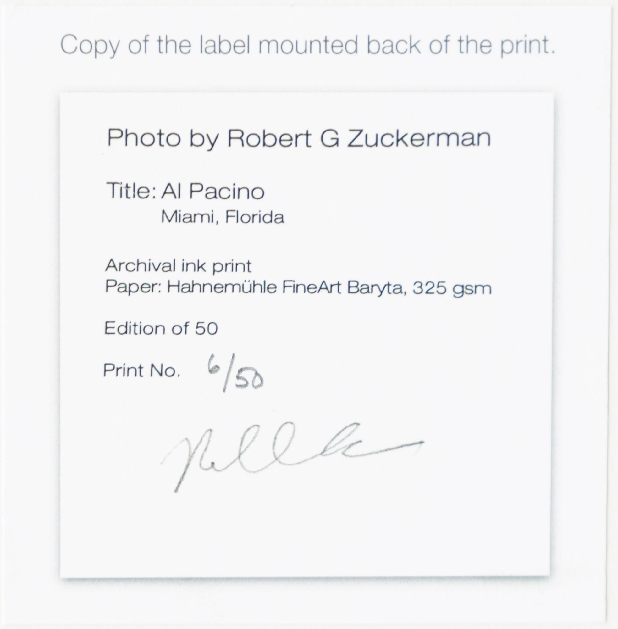 Robert Zuckerman, "Al Pacino, Miami, Florida".
