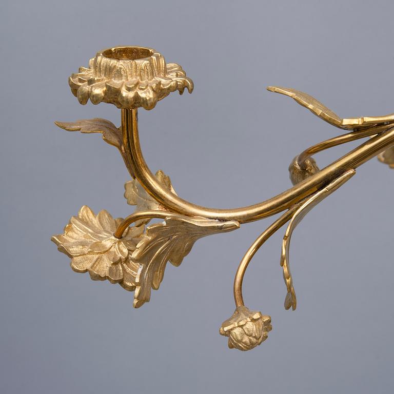 LJUSKRONA, rokokostil, 1900-talets första hälft. Höjd 59,5 cm.