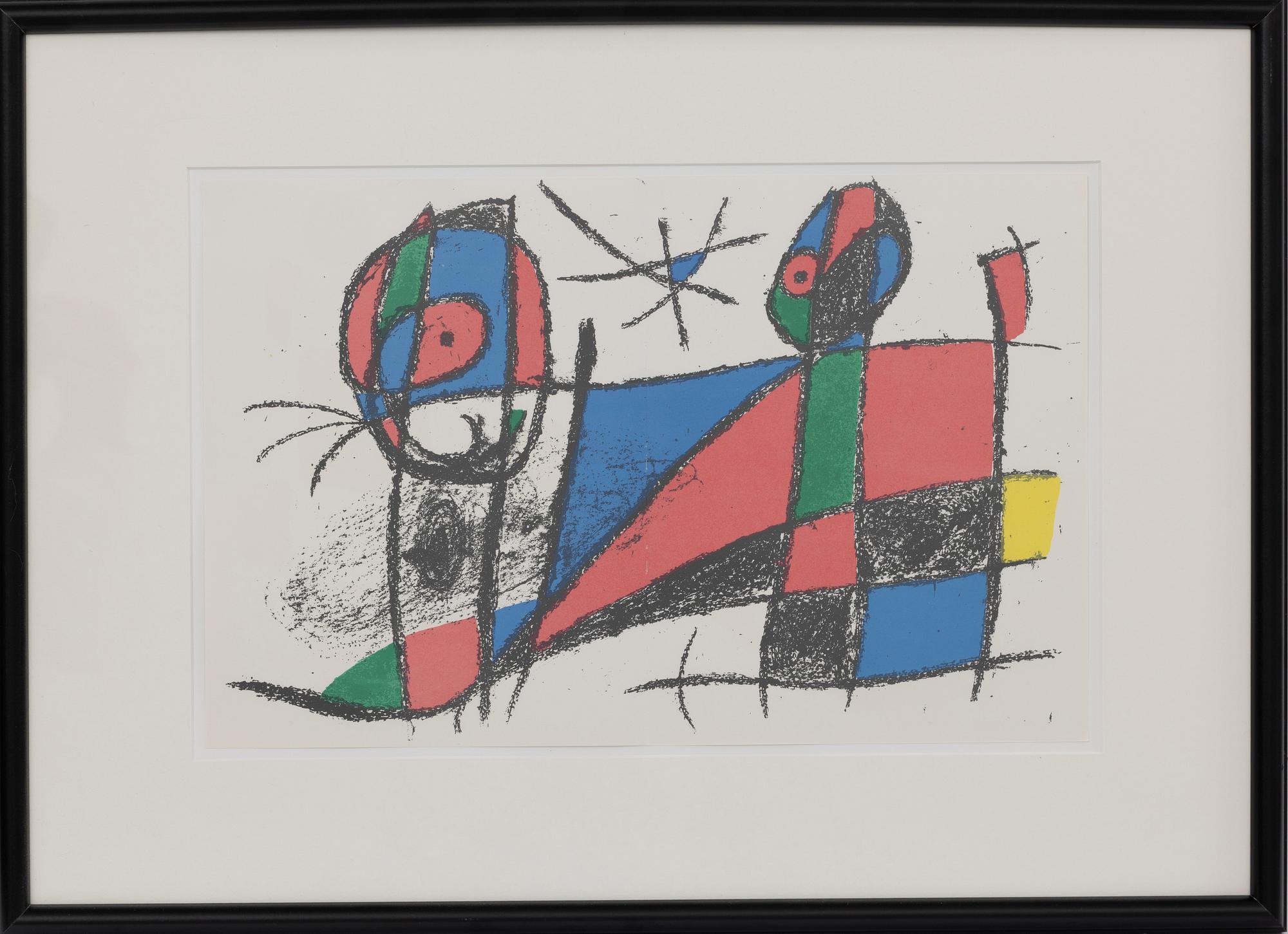 Joan Miró, Composition from “Miro Lithographe II”.