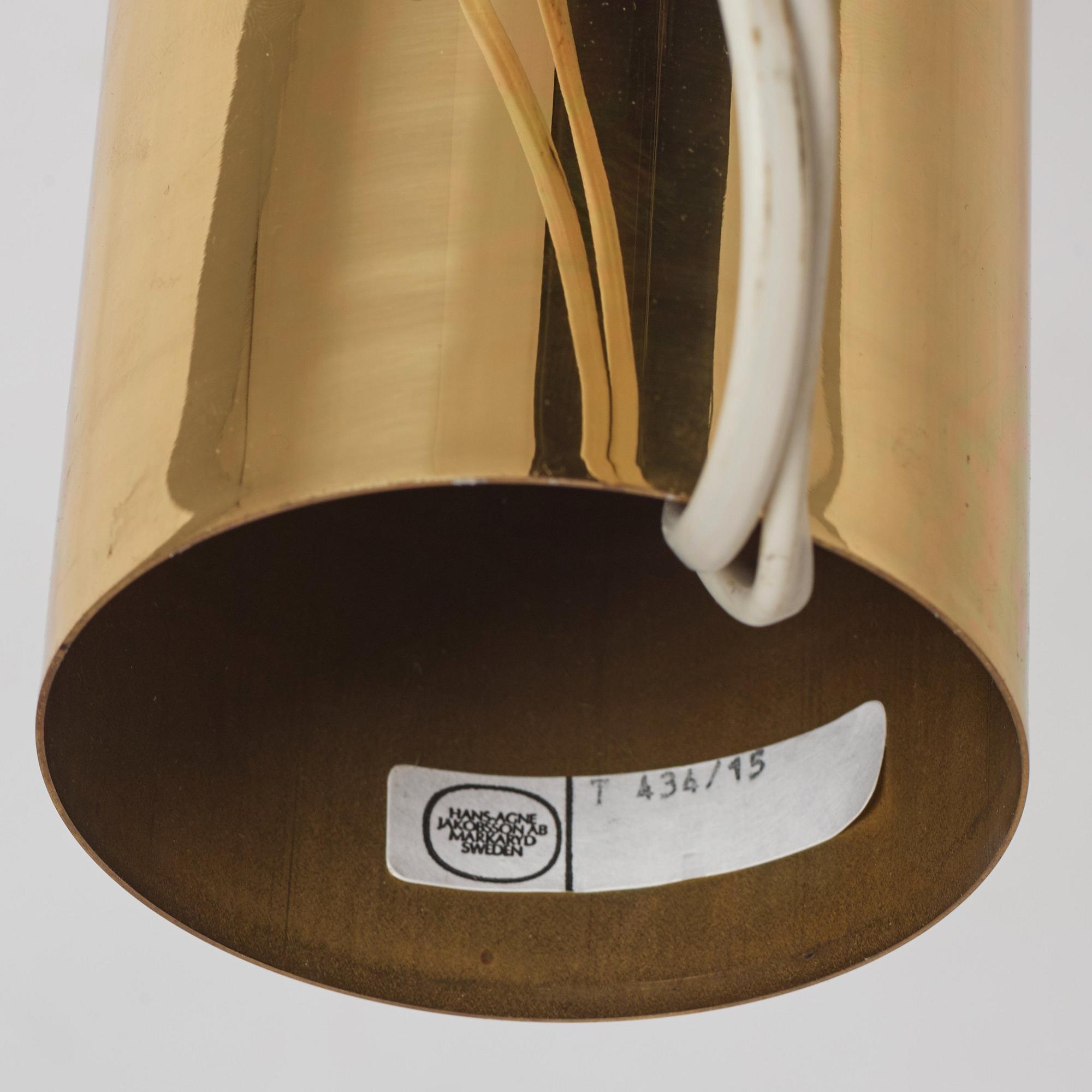 Hans-Agne Jakobsson, a pair of ceiling lamps, model 'Sonata' T434/15, Hans-Agne Jakobsson AB Markaryd, Sweden 1960-1970s.