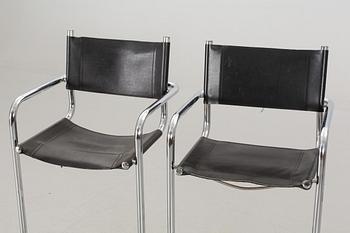 A PAIR OF BAR STOOLS, 20th century.