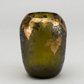 THEODORE LEGRAS, an acid etched glass vase around 1925.