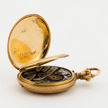 POCKET WATCH, 18K gold, 37 mm.