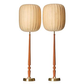 Hans Bergström, a pair of table lamps, model "743", ateljé Lyktan, Sweden, 1940-50s.