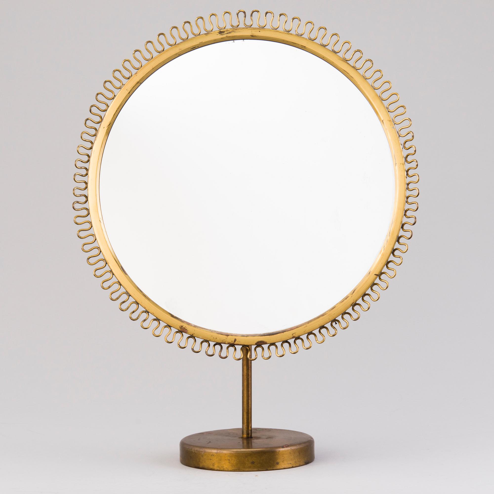 A mid-20th century table mirror, probably Nordiska Kompaniet.