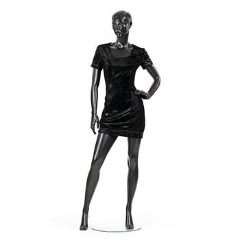 533. CHEAP AND CHIC BY MOSCHINO, a black cocktail dress.