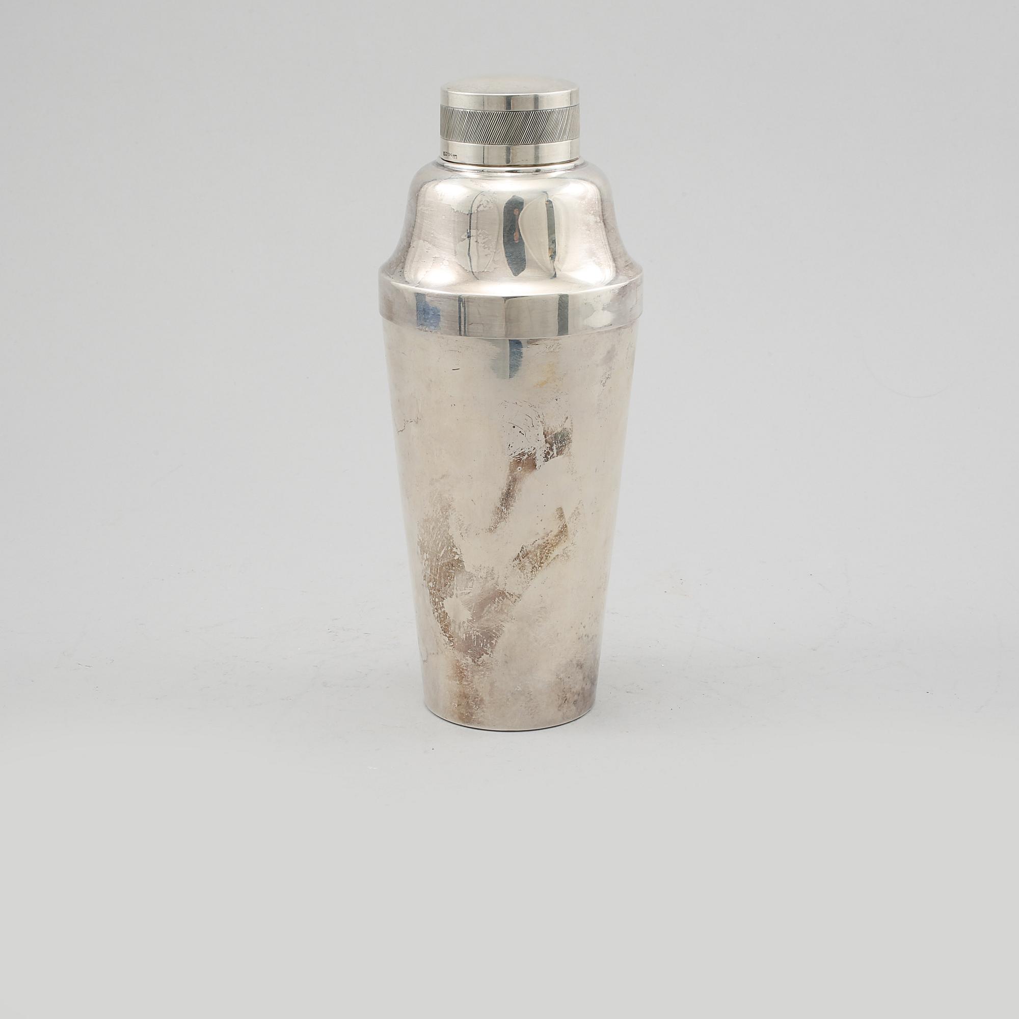 COCTAILSHAKER, silver, Harald Nilsson, Malmö, 1946.
