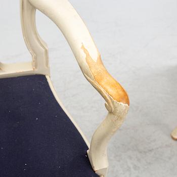 Chairs, 10 pcs, Rococo style, 20th century.