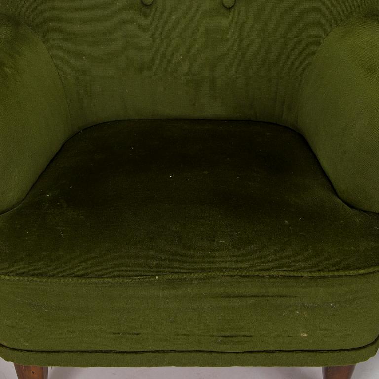 Ilmari Lappalainen, a pair of 1950's 'Laila' armchairs for Asko, Finland.