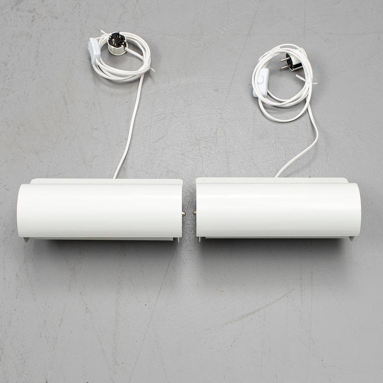 BÖRGE LINDAU & BO LINDEKRANTZ, a pair of 'Zero' wall lights, 1980's.