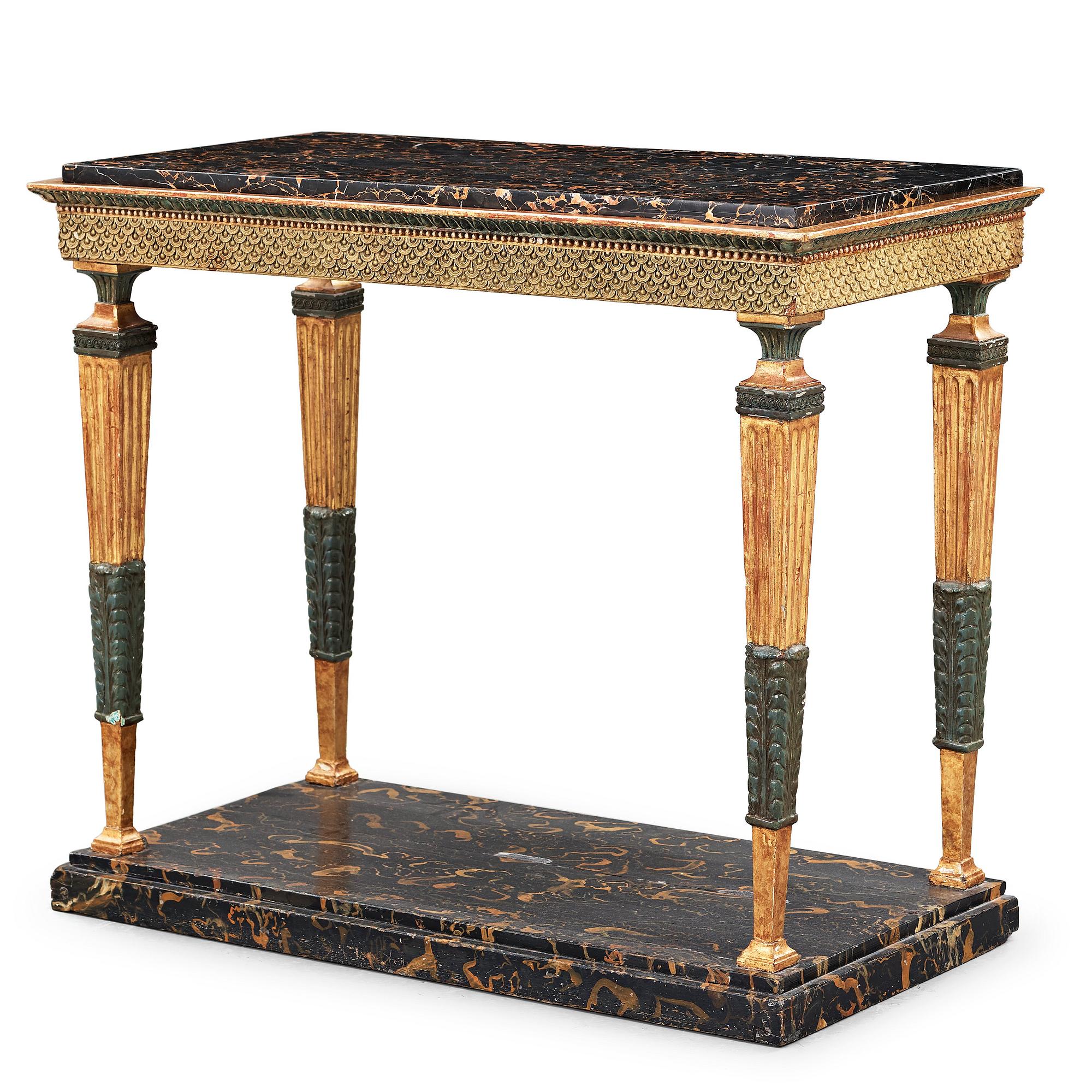 KONSOLBORD, sengustavianskt, omkring år 1800.