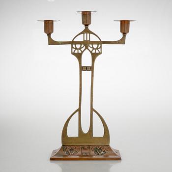 Candelabrum, WMF (Württembergische Metallwarenfabrik), early 20th century.