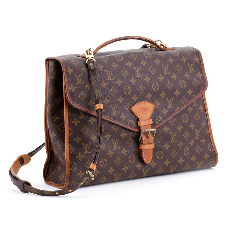 LOUIS VUITTON, a monogram canvas briefcase with shoulderstrap, "Bel Air".