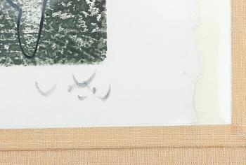 ROBERTO MATTA, färgetsning samt bok i mapp, signerad och numrerad 71/200.