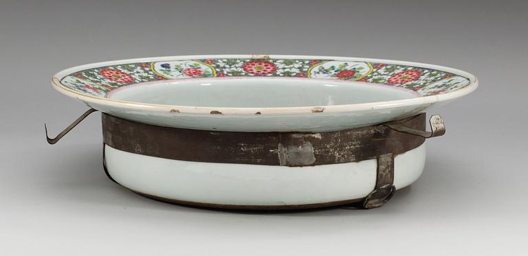TVÄTTFAT, kompaniporslin. Qing dynastin, Qianlong (1736-95).
