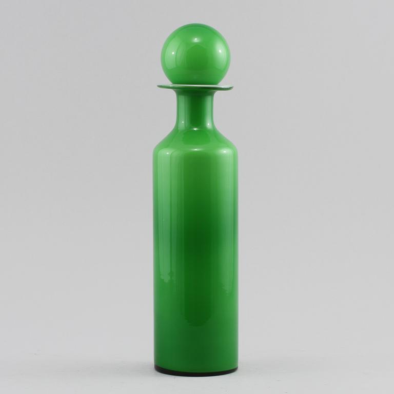 KARAFF, glas, troligen Holmegaard, Danmark, 1900-talets tredje kvartal.