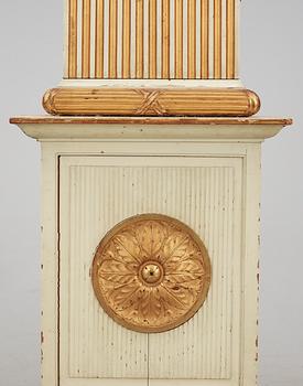 A Gustavian late 18th century longcase clock.