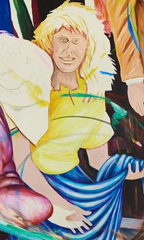 Jonathan Borofsky, acrylic on canvas.