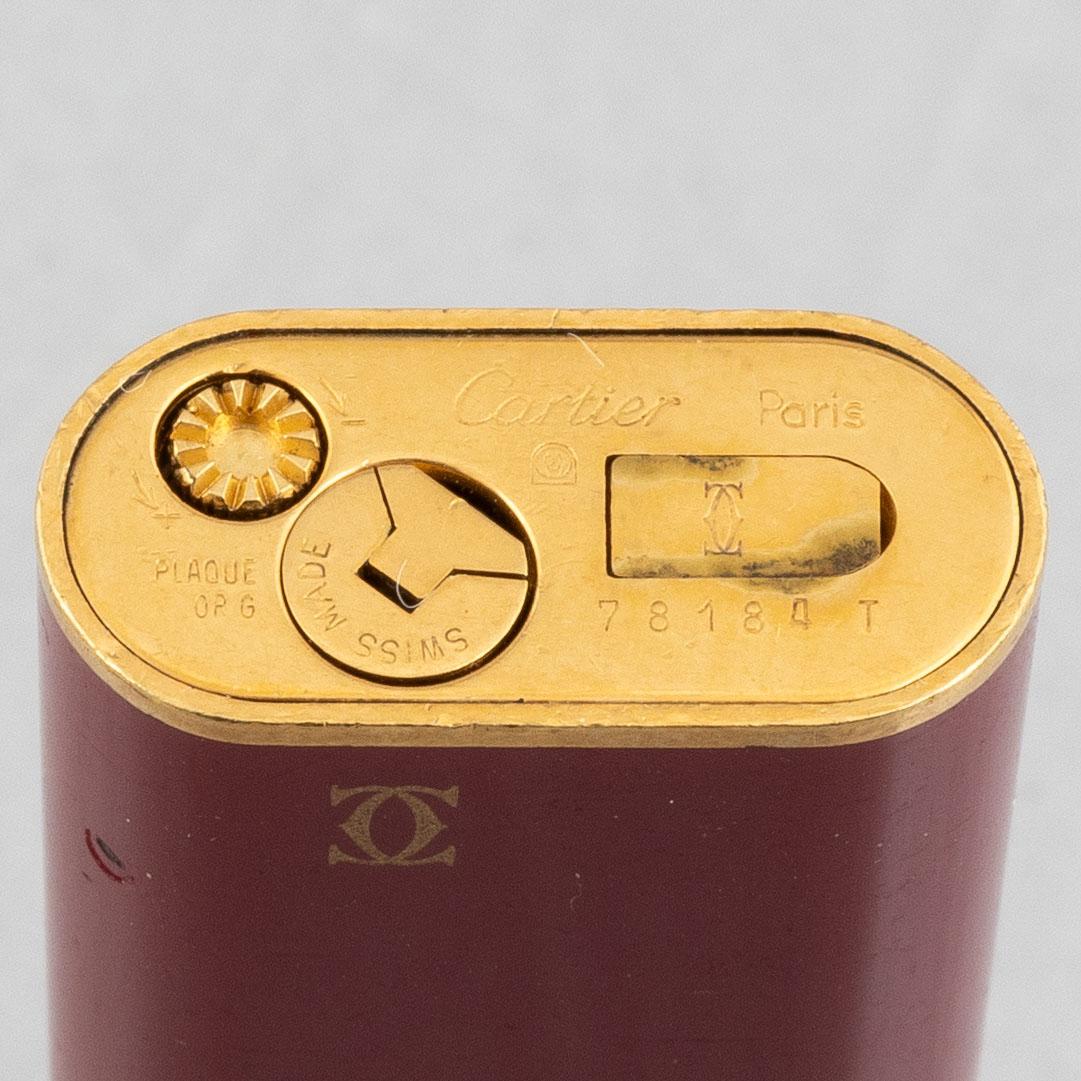 Must de Cartier, pen and lighter, "Trinity".