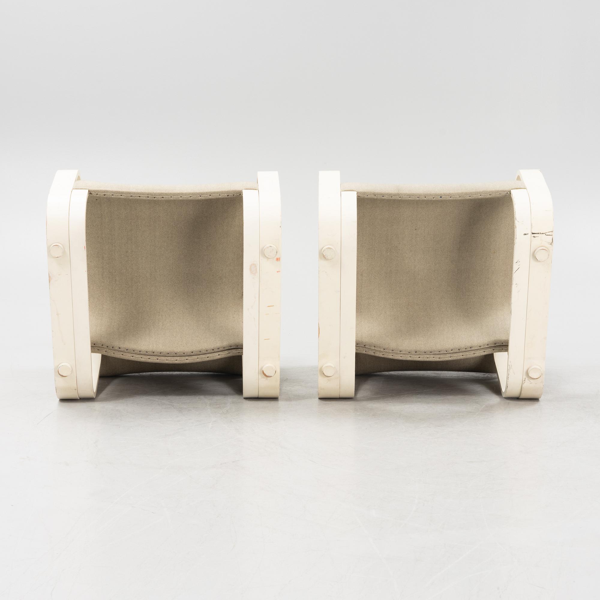 Jan Bocan, a pair of armchairs, second half of the 20th centruy.