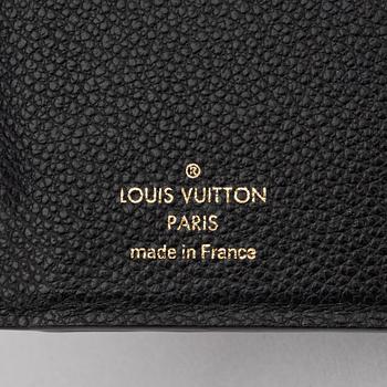 Louis Vuitton, a black Monogram Empreinte leather 'Curieuse' wallet, 2015.