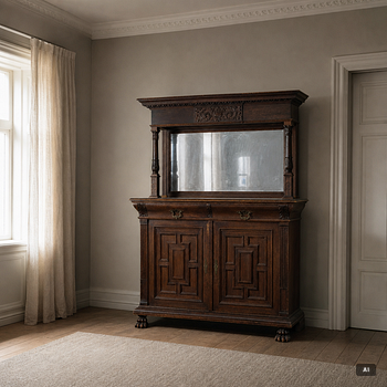 Cabinet, baroque style around the year 1900.