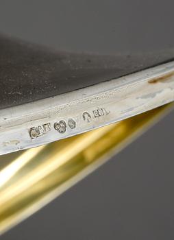 SOCKERSKÅLAR, ett par, silver, CF Carlman, Stockholm, bla, 1929. Vikt ca 937g.