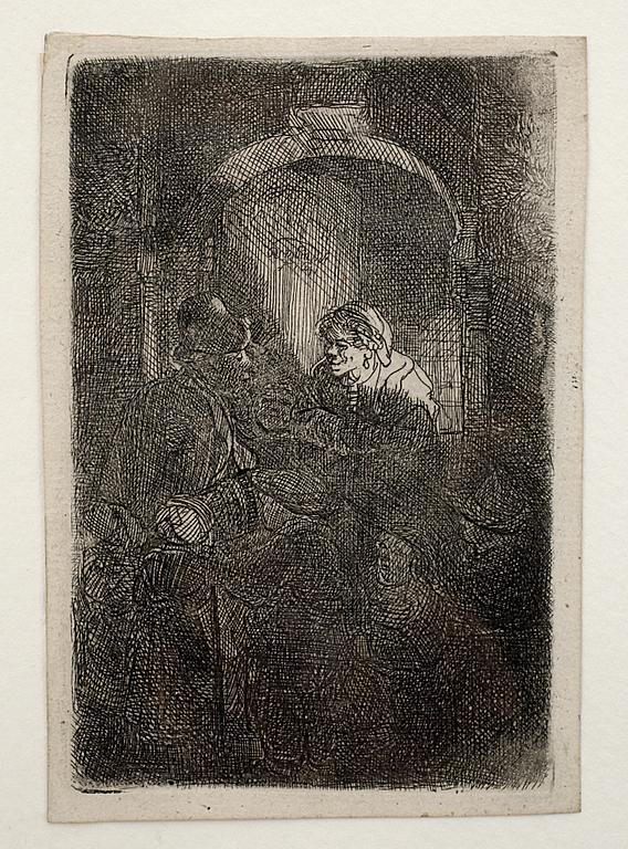 REMBRANDT HARMENSZ. VAN RIJN, etsning, senare avdrag, 1700-tal.