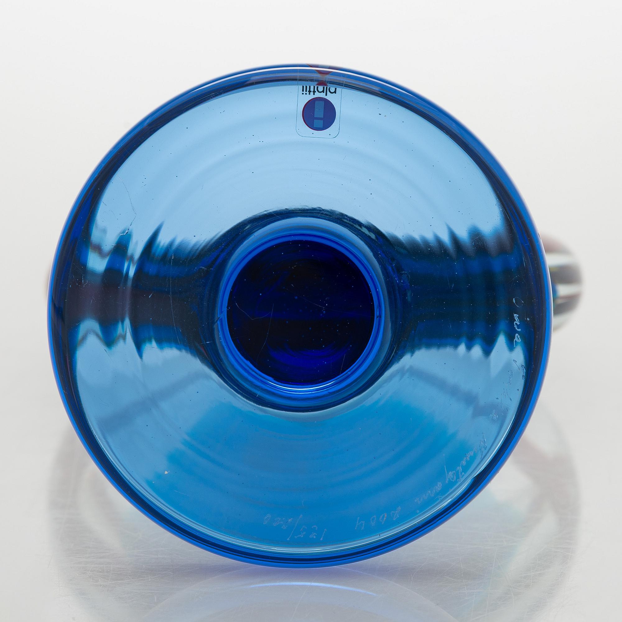 Oiva Toikka, skulptur, "Lollipop", signerad Oiva Toikka, Nuutajärvi 2004 135/200.