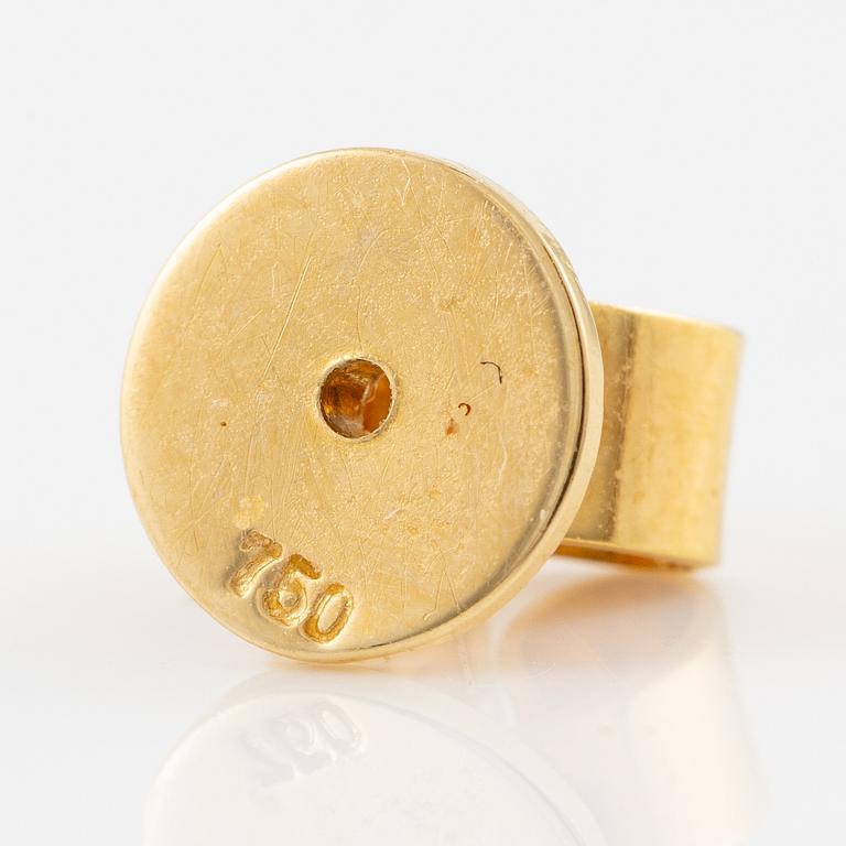 Örhängen 18K guld med opaler och briljantslipade diamanter.