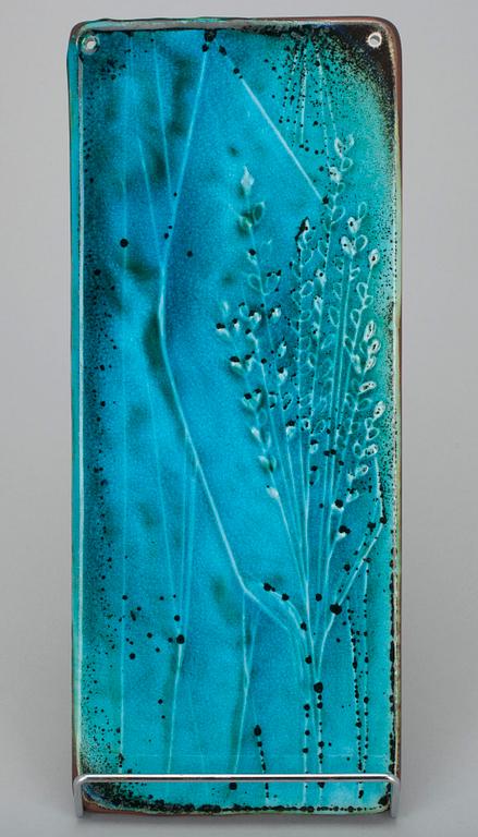 VÄGGRELIEF, keramik, sign. Annikki Hovisaari, Arabia. 1900-talets senare hälft.