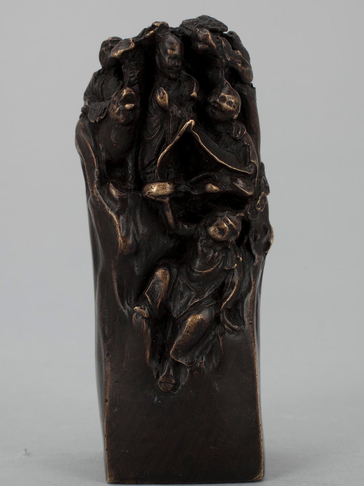 SKULPTUR, brons, sign. Fabr.C.F. Woerffel.