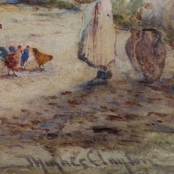 JOSEPH HUGHES CLAYTON, water color, signed,