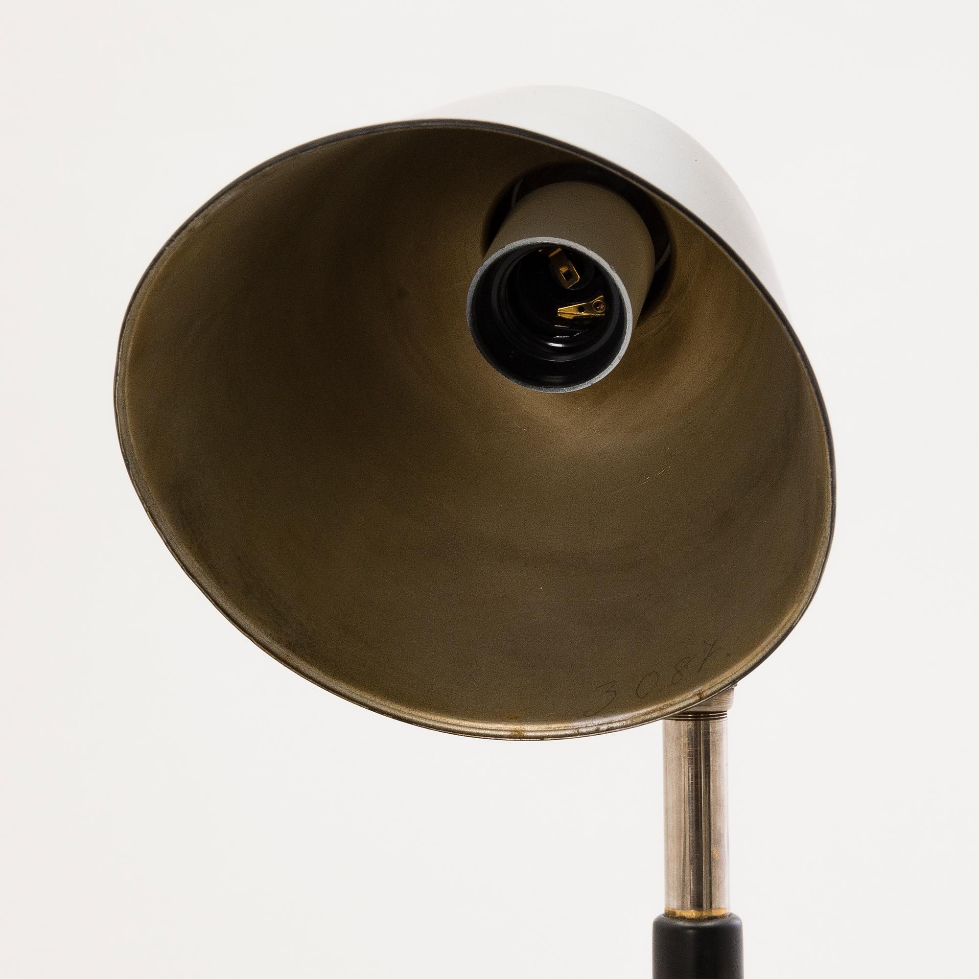CHRISTIAN DELL, BORDSLAMPA, "Goethe", Bünte & Remmler, 1930-tal.