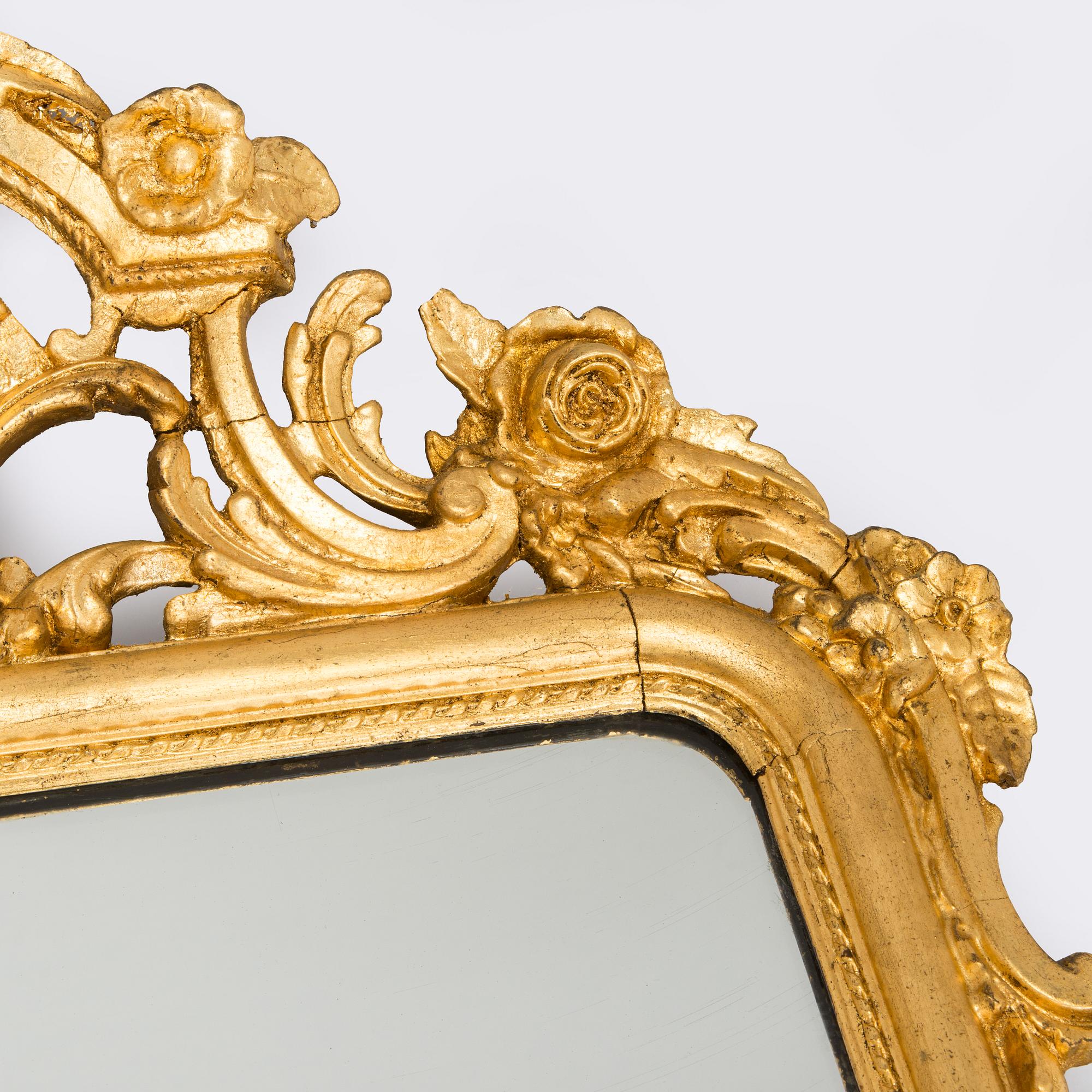 Spegel, nyrokoko, 1800-talets andra hälft.