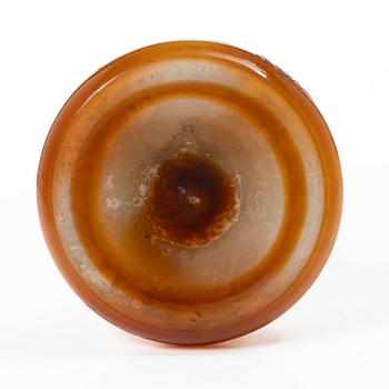 Emile Gallé, vas, överfångsglas, Nancy, Frankrike, Art Nouveau.