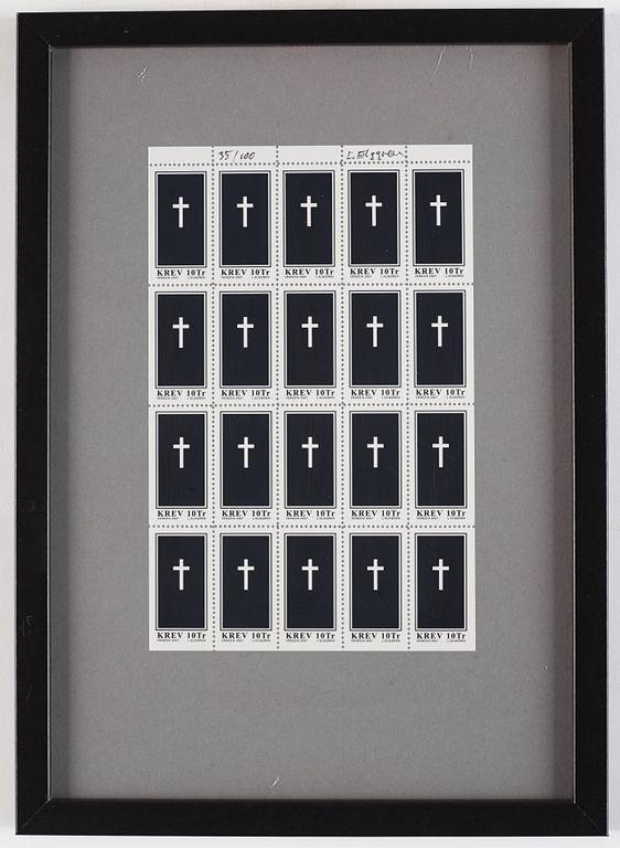 Leif Elggren, Stamps Elga Vargaland, Venice.