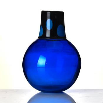 Gunnel Sahlin, a glass vase, Kosta Boda, Sweden.