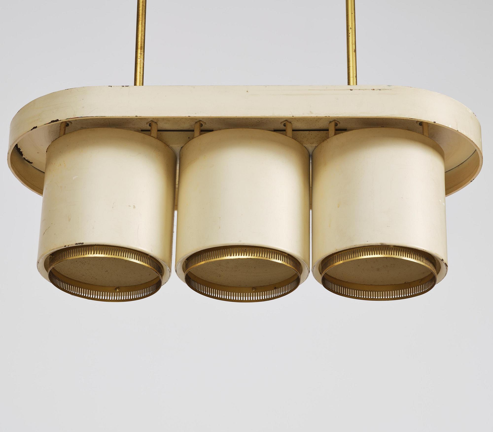 Alvar Aalto, a ceiling lamp model A 203,  Valaisinpaja Finland, 1970s.