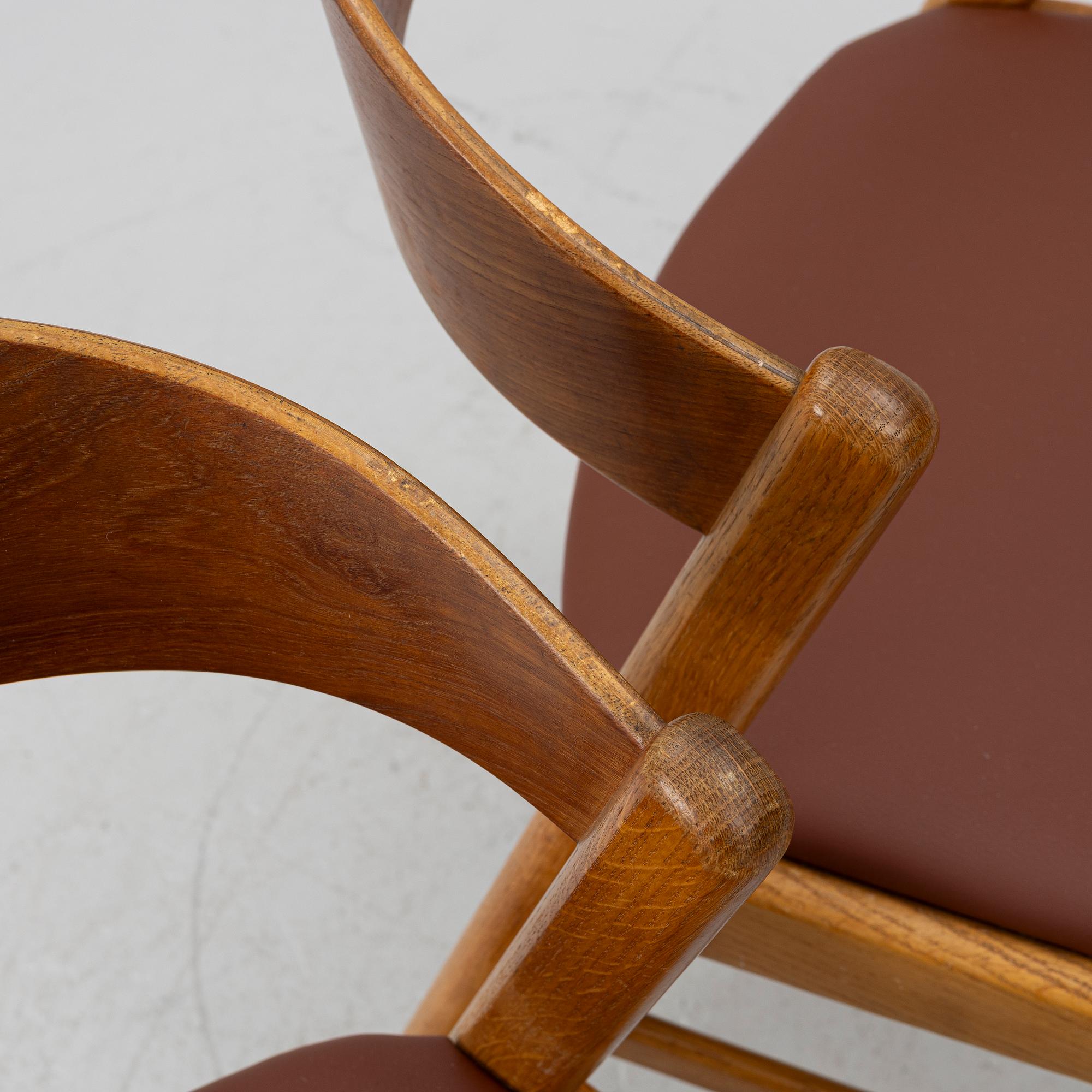 Dining table with four chairs, 1950s/60s.