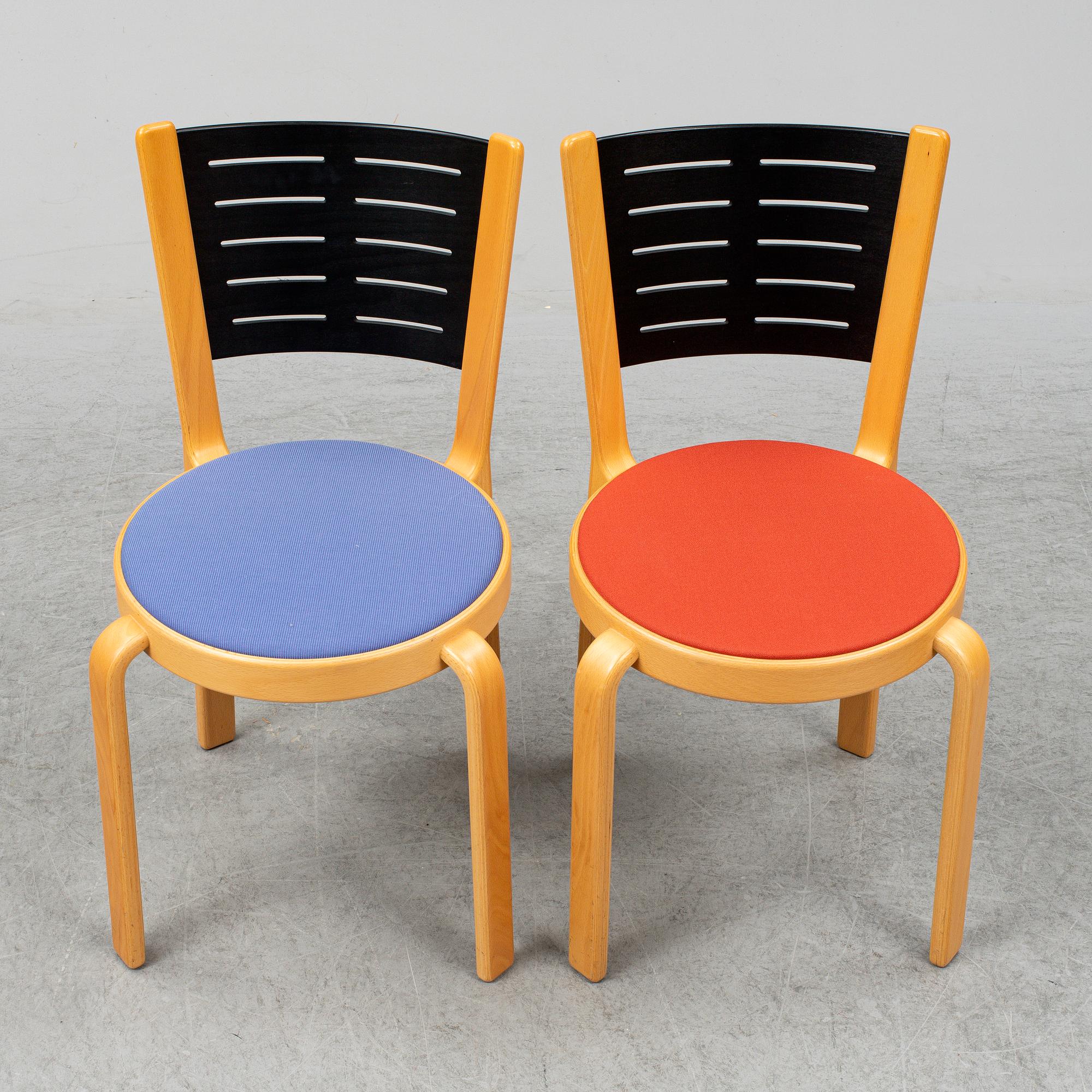 RUD THYGESEN & JOHNNY SØRENSEN, stolar, 4 + 2 st, Magnus Olesen A/S, Durup, Danmark.