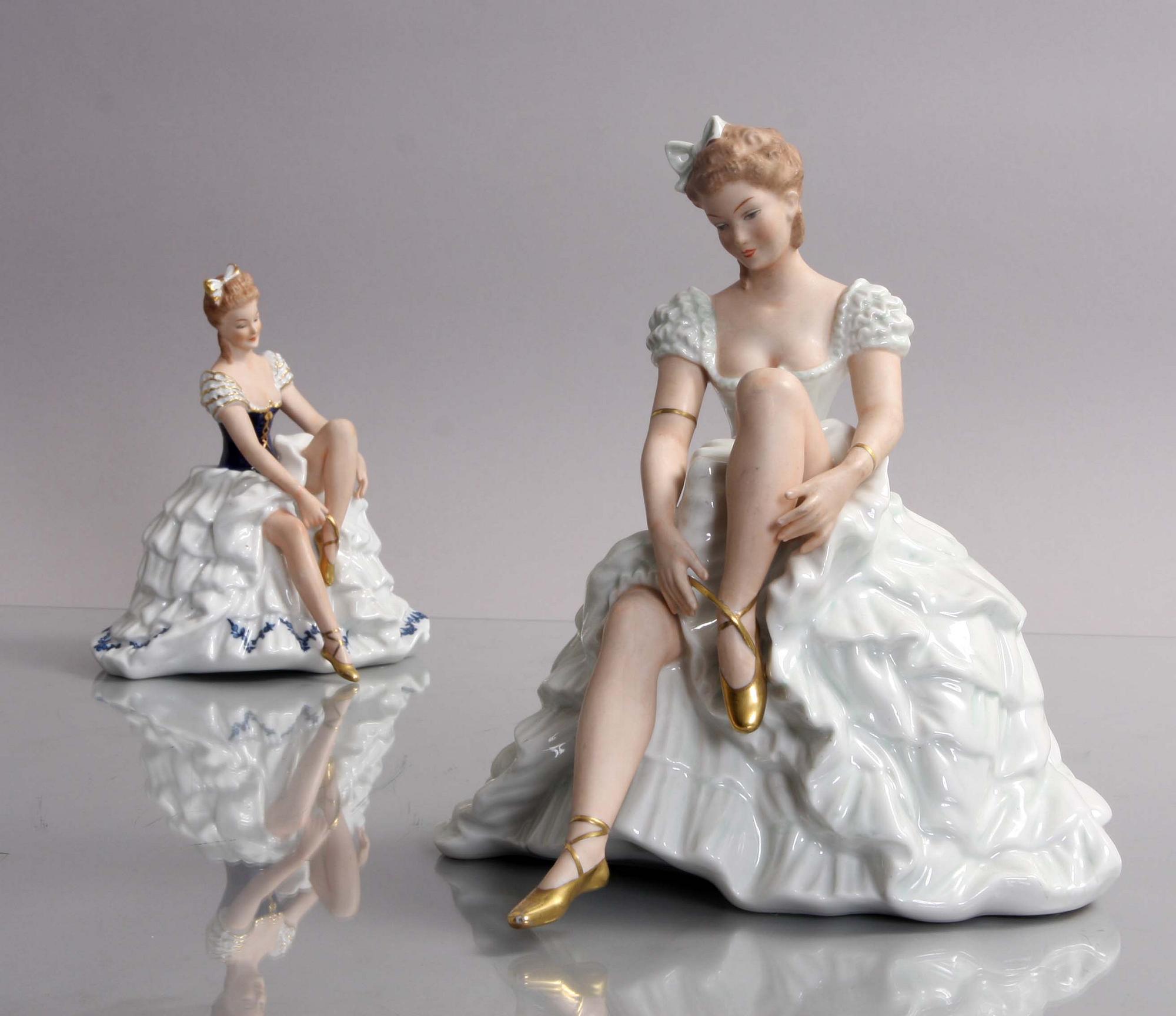 FIGURINER, 2 st, porslin, Wallendorf.