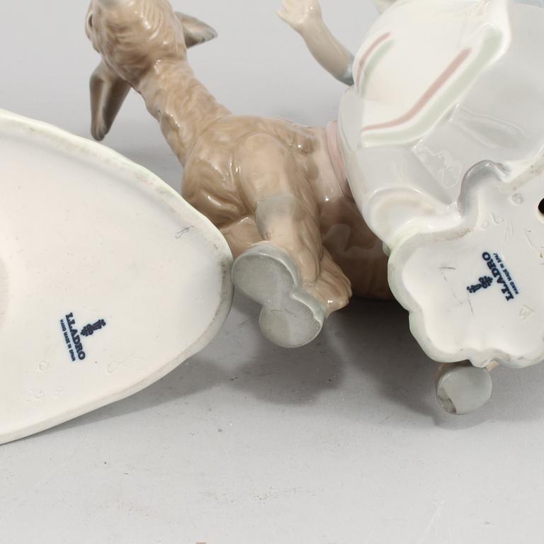 FIGURINER, 2 st, porslin, Lladro, Spanien, 1900-tal.