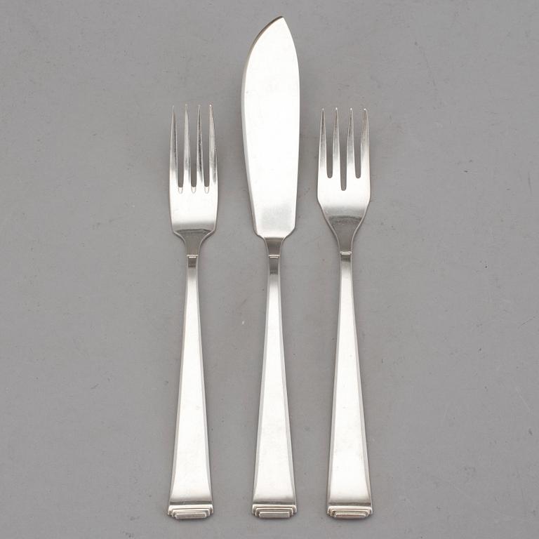 BESTICK, 144 delar, nysilver, Solingen Oka, Tyskland, 1900-talets mitt.