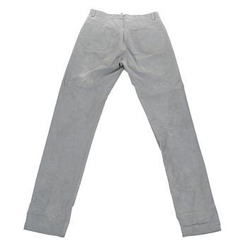 HELMUT LANG, a pair of silvercolored men's pants. Size 50.