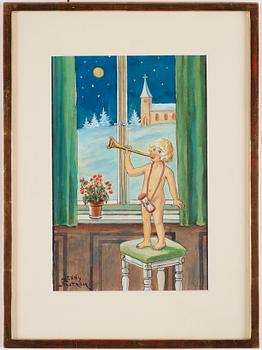 Jenny Nyström, The fanfare.