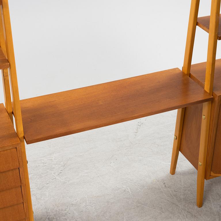 A pair of mid 20th century teak bookshelves.