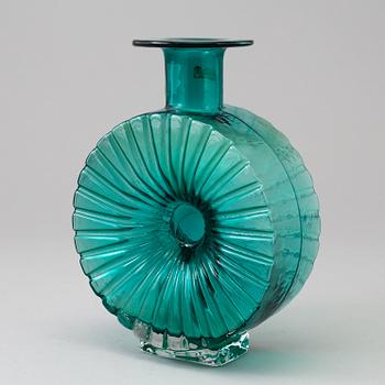 HELENA TYNELL, flaska, glas, "Solflaskan", Riihimäen Lasi, Finland.